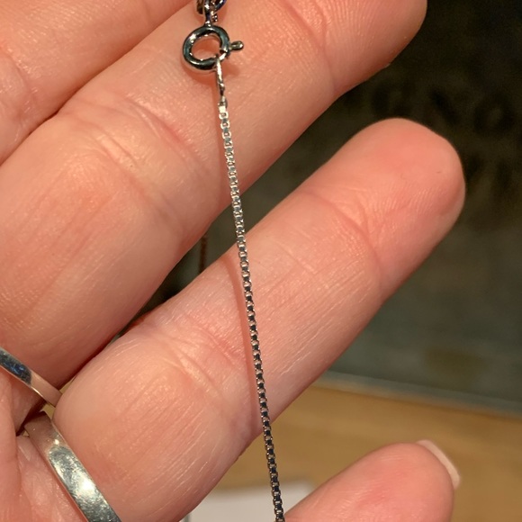 RARE Glacier Blue 2 Carat Moissanite Necklace - Picture 5 of 8